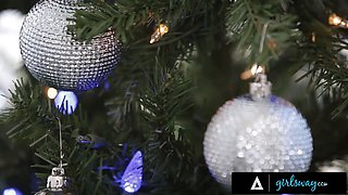 Girlsway - managing stepmom Reena Sky is chased by the spirit of christmas - part two