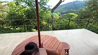 Nastya Rivera Big Ass Latina Fucks Hard Doggystyle Outdoor in Mountains Public Sex