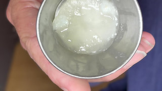 Collecting loads of cum for cumplay