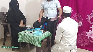 Muslim Women Fucked by the Doctor in Front of Her Husband Because She Could Not Get Pregnant (threesome Sex)