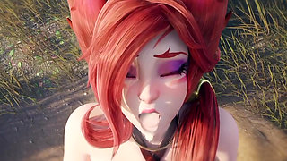 Hantai fucked alone in jungle