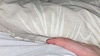 Step mom hand slip on step son white panties touching his dick without shame