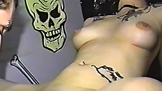 Gothic Amateurs Fuck in a Coffin