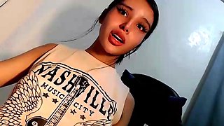 Curly Blonde Teen Records Solo Dildo Masturbation More at