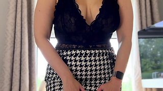 Big boobs milf masturbates with her dildo