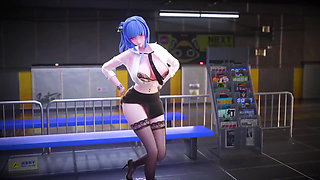 Office Lady Uniform Pencil Skirt Lace Thong Secretary