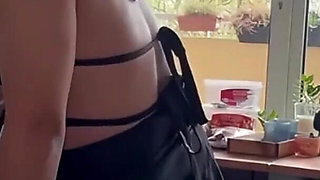 Riding My Sissy Slave Face and Dildo Gag