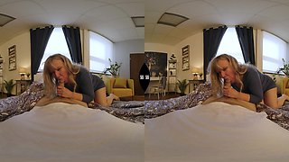 Blonde Surrenders to Wild Passion with Intense POV Climax