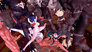 Genshin Impact - Lantern Rite Fuck Fiest Gangbang Genshin Girls Creamed 4 - 3D Hentai Animations