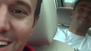 Bodybuilder Stud Pounds Blonde MILF & Latina Slut in Orange Hardcore Threesome