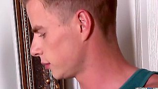 Aaron Reynolds In Spreading Legs Wide Apart In Sensuality