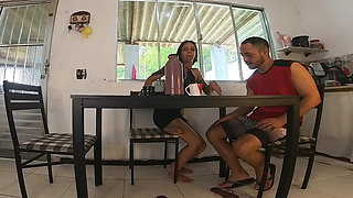 I Gave My Friend's Husband a Blowjob and a Blowjob Under the Table on Her Birthday