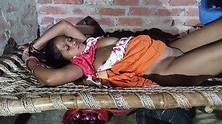 Neighbor's Bhabhi Fucked on the Village Bed