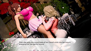 Shameless Afterparty #01 - Ash-blonde School Chick Enjoys THICK Futa Salami Inwards Her Jaws