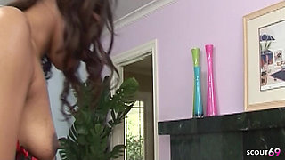Ebony Teen Treasure Cunt in Fishnet Stockings Getting Fucked by Her Gangster Step Brother