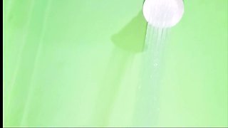 Cute Wife Husband Enjoy Romantic Moment In Bathroom