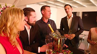 Mariska's Birthday Orgy Unleashes Wild Hotel Lingerie Passion