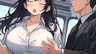 Anime Woman Seducing Guy With Teach