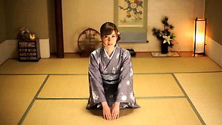 Japanese teen Kotone Aisaki licks and sucks a tight ass