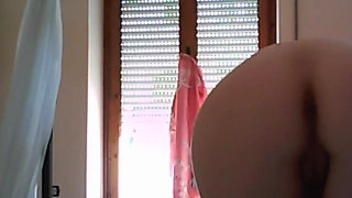 Spanking! I Spank Myself with My Slipper