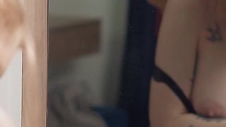 Step Son Creampies Step Mom in Hotel Share Bed Petting!