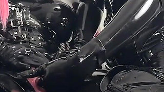 Two Alien Dommes Using Their Newly Transformed Alien Rubber Doll Slut