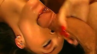 John Thompson In Ggg Pretty Brunette Gets Wild And Horny On A Hot Threesome And Bukkake Gangbang