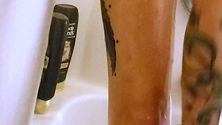 Amateur striptease and Solo masturbation