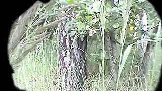 Wet Lesbian Sex in the Open Air