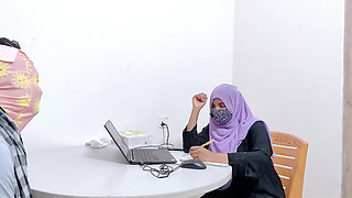 Hijabi Hot bank manager fuck by desi village Farmer Desi chudai xxx