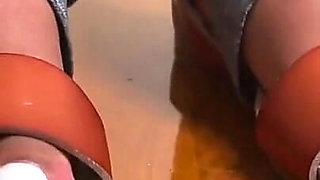 Ebony Dirty Sandal Foot Tease