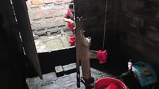 Desi Aunty Anal Fuck in Bathroom - Indian Mom Step Son Doggy Style HD