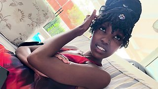 Good Girl EBONY TEEN with BIG TITS go wild