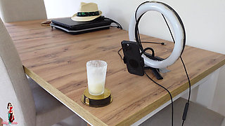 monster cock gokun for lady ana enjoy a cup of cum