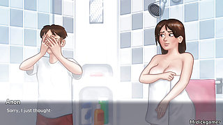 Summertime saga hot milf sex in shower