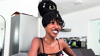 I made this EBONY TEEN forget her BF