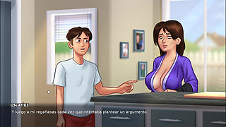 Hot kisses that end in lust with my stepmom