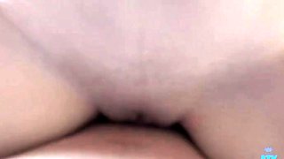 Hot POV homemade blowjob with brunette girlfriend