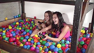 Horny pornstars Dani Daniels and Holly Michaels in amazing brunette, blowjob adult video