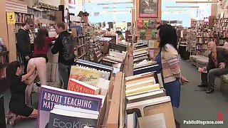 Redheaded Bookworm Gets Humiliated And Fucked In A Bookstore - Kink