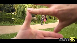 Hunt4k. blonde stunner cheated on her bf and bj'ed a big cock in the backseat