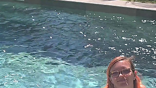 3 Hot Guys Fuck Me by the Pool