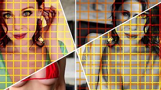 Beautiful ass tattooed redhead shows ass