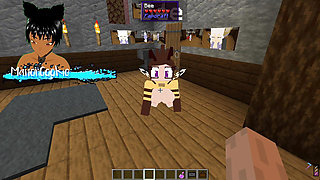 The Jenny mod Fapcraft Minecraft - Exploring animations for Bee girl and having fun in fucking her