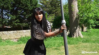 Frances Bentley's Sexy Street Threesome with Passion