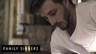 Curvy Blonde MILF Spanked Hard by Nephew - Family Sinners Fuck