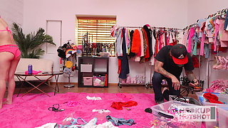 Kaitlyn Katsaros's Ass and Tits Tease Hard in Clothing Swap!