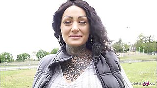 Mia Roux And Deutsche Amateure - First Anal Sex For Big Tits Tattoo Model At Pickup Casting