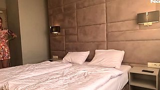 Big Ass Stepmom Cheats on Husband with his Son in Hotel