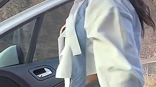 Busty Asks for Uber and Wants to Pay with Sex and Blowjob